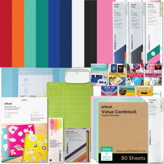 Cricut Joy Xtra Ultimate All-in-One Vinyl Rolls, Materials & Accessories Bundle {1}
