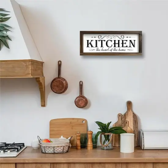 Welcome Sign for Front Door (Brown wooden design) {6}