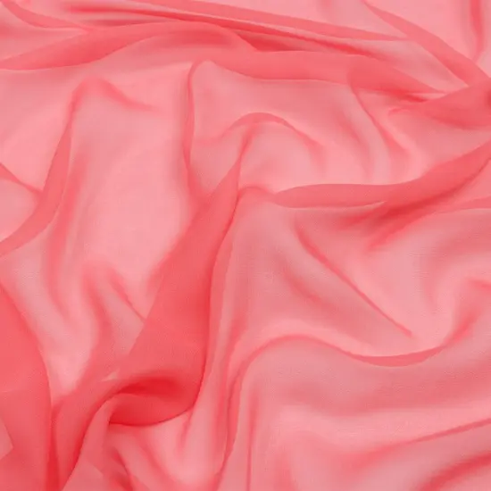 1 Yard Soft Salmon Premium Silk Chiffon Fabric For Luxury Draping & Designer Apparel 54 Inch Width {4}