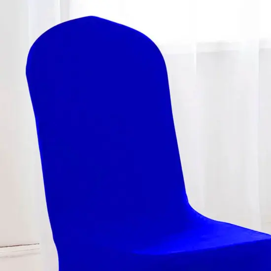 Royal Blue Spandex Banquet Chair Cover with Stretch Fit for Elegant Event Seating {6}