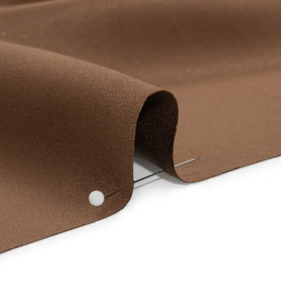 1 Yard Premium Silk 4 Ply Crepe Fabric Cappuccino Brown Perfect for Luxury Wedding gowns, 44 Inches Width {2}
