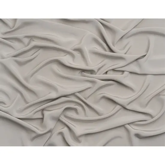 1 Yard Elegant Silk 4 Ply Crepe Fabric Moonstruck Gray Premium Designer Collection 44 Inches Width {3}