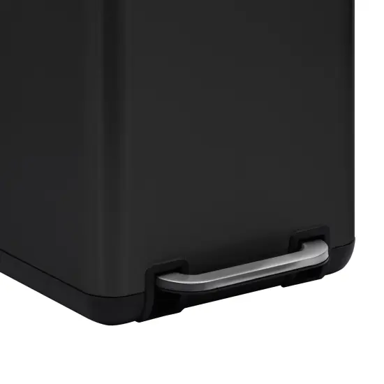 6 Liter(1.58 Gallon) Small Trash Can with Plastic Inner Buckets Black {2}