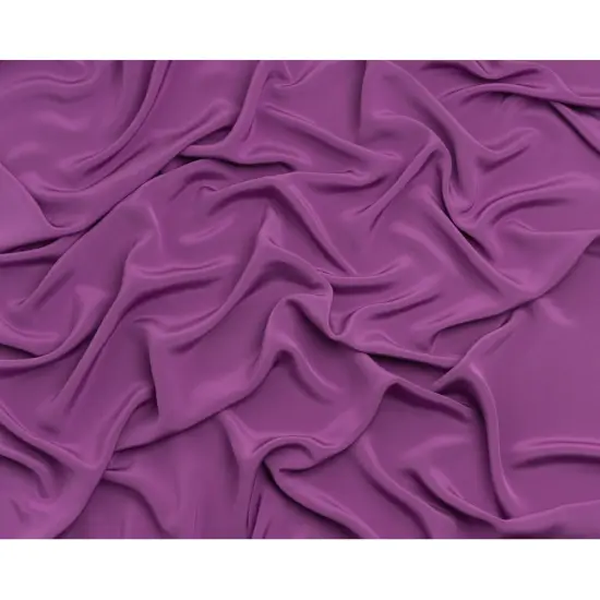 1 Yard Bright Purple Silk Crepe Elegant 4 Ply Fabric 44" Wide for Blouses, Gowns & Designer Apparel {3}