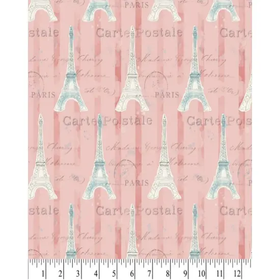 Iconic Paris Cotton Fabric | By the Yard | Sewing and Crafting | 44 inches wide {1}