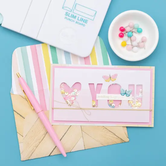 We R Punch Board-Slimline Card {5}