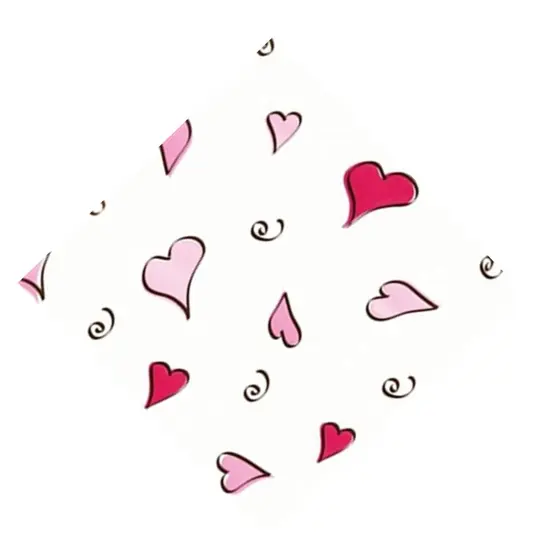 Large Swing Hearts Cello Treat Bag {1}