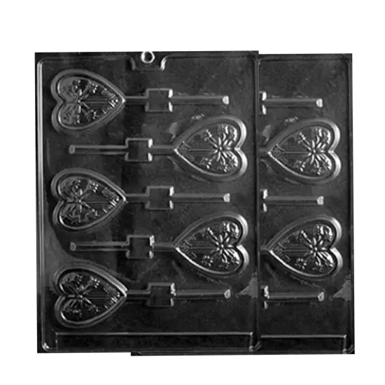 Starburst Heart Lolly Chocolate Mold {6}