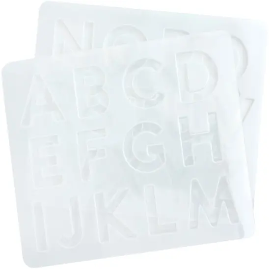 American Crafts Color Pour Resin Mold-Alphabet {2}