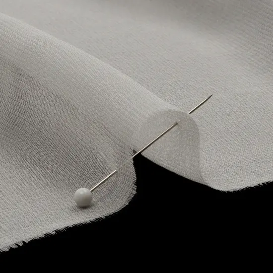 1 Yard Premium Silk Chiffon Solid Antique White Fabric Lightweight 44 Inch Width {2}