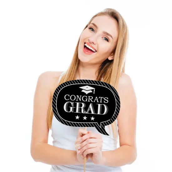 Big Dot of Happiness Graduation Cheers - 2025 Graduation Photo Booth Props Kit - 20 Count {4}