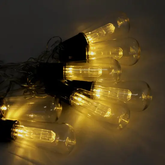 10 LED Outdoor String Lights Warm White Warm white {4}