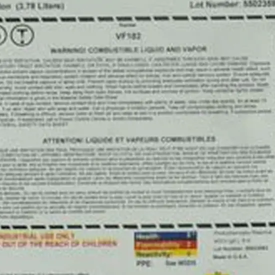 Nazdar VF182 Retarder Thinner For VF Series Ink {2}