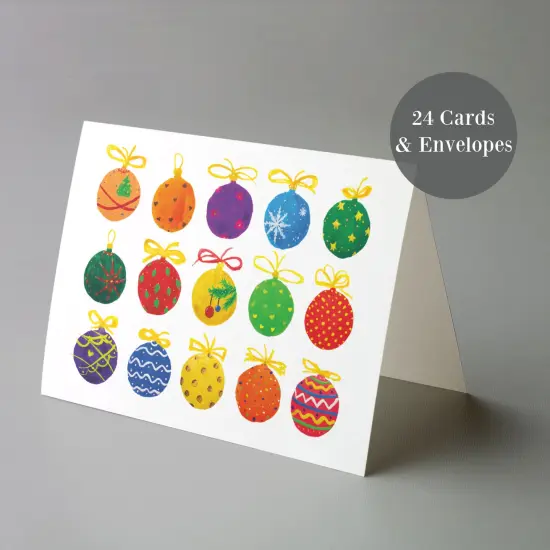  Colorful Ornament Christmas Greeting Cards Boxed Set &acirc;&euro;&ldquo; 24 Holiday Notecards Featuring Vibrant Ornament Designs, Perfect for Festive and Joyful Wishes {6}