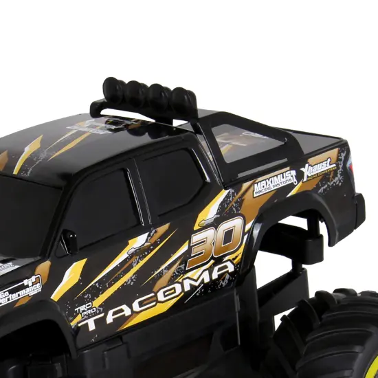 Mean Machines: RTR RC - Toyota Tacoma - Orange-Black - 2.4 Ghz High Performance, Donuts & Wheelies, Turbo Boost, Ready-To-Run Radio Controlled Vehicle {7}