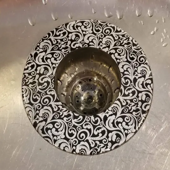 Handy Housewares 5.25" Diameter Decorative Designer Pattern Kitchen Sink Strainer / Food Trap {3}