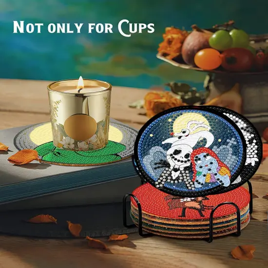 8 Pieces Diamond Art Painting Coasters Kit {3}