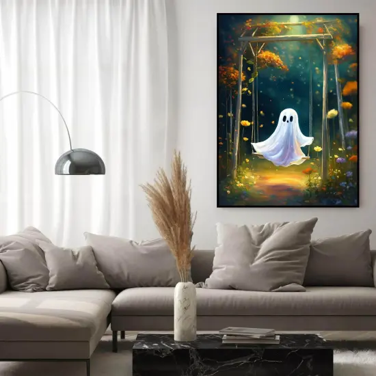 The Ghost on The Swing Diamond Art Home Wall Decor 12x16inch {4}