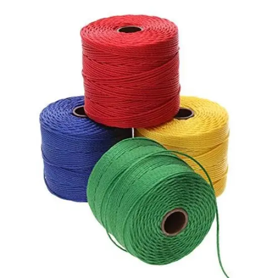 The Beadsmith Beadcord Tube of 4 Mixed Colors Primary Color Mix {1}