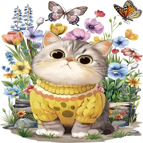 Large 12"x18" Decorative Cat Stickers and Decals {1}