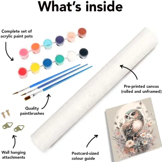 Owl Paint by Number for Adult Kit {5}