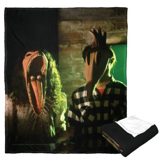 Warner Brothers Beetlejuice Silk Touch Throw Blanket Deformed {2}