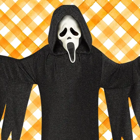 Ghost Face 25th Anniversary Child Costume with Robe Mask Gloves {3}