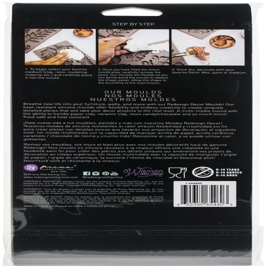 Prima Marketing Re-Design Mould 5"X10"X8mm-Lilian Scrolls {4}