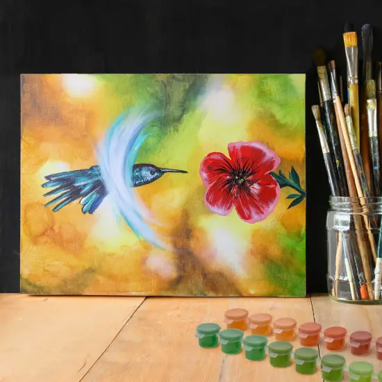 Professional 80 Color Set of Acrylic Paint Pot Set - 3.68mL Pots - Rich Vivid Colors for Artists, Students, Beginners - Canvas Portrait Paintings {6}