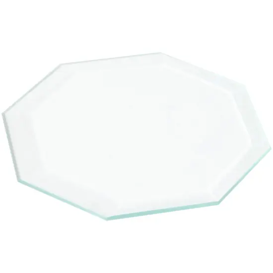 Plymor 3" Octagon, 3mm Thick Beveled Clear Glass {1}