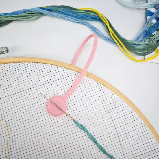 4 pcs Needle Minders Magnetic Cross Stitch Fabric Clips, Macron Color Magnetic Needle Minder, Perfect Cross-Stitch Embroidery and Needlework Accessories, Ideal Gift for Craft Enthusiasts {3}