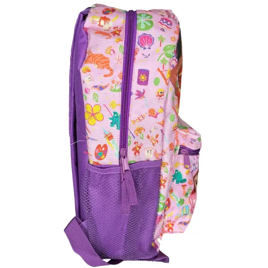 Disney Princess 16" Nylon School Backpack With 2 Mesh Side Pockets and 1 Small Front Pocket {4}