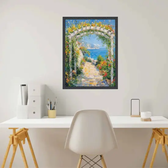 Slim Black Ash Floral Picture Frame 24x30 frame {3}