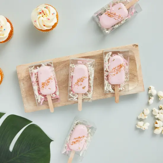 Cakesicle Treat Boxes, Clear Dessert Gift Box for Cake Pop Favors (3.7 x 2.2 In, 50 Pack) {2}