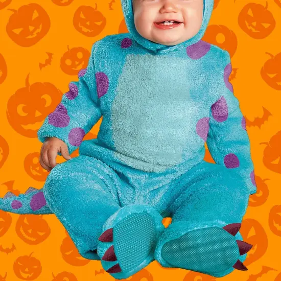 Baby Monsters University Sulley Costume with Jumpsuit Headpiece Booties {3}
