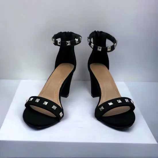 5 Yards of Arabella 3/4" Wide Silver Square Studded Tape Trim | 5 yard cut {5}