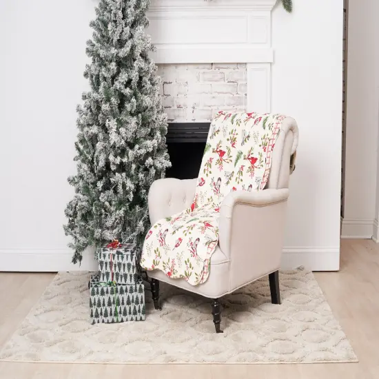 Sprig Birds 48" x 60" Throw Blanket {5}