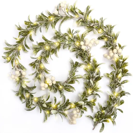 Christmas Garland with Lights Battery Operated {1}