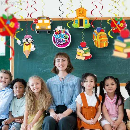 Hanging Swirls for School Decorations - Pack of 46 {5}