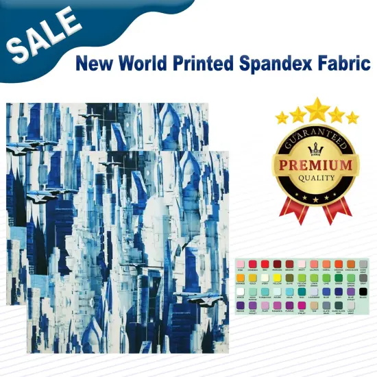 New World Printed Spandex Fabric {1}
