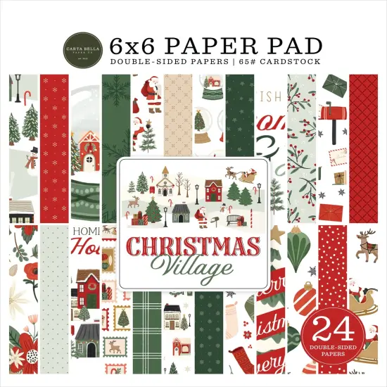Carta Bella Double-Sided Paper Pad 6"X6"-Christmas Village {1}