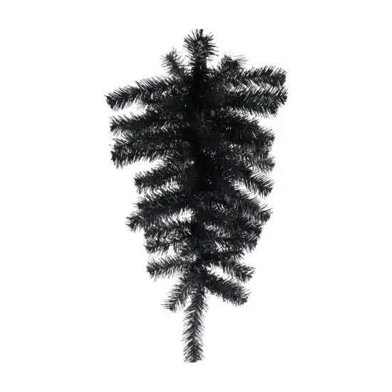 24" Pine Teardrop Swag, 55 Tips: Black {1}