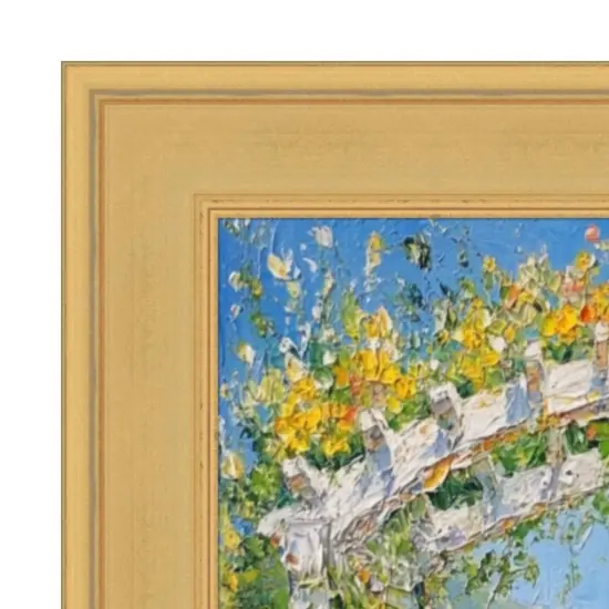 Contemporary Gold Leaf Flat Picture Frame 9x12 frame {2}