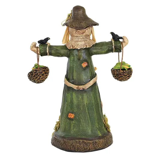 Charles Mcclenning 9.0 Inch Harvesting Harriet Thanksgiving Figurine , Lightweight Multi Seasonal Decor Fall Thanksgiving Scarecrow Green {2}