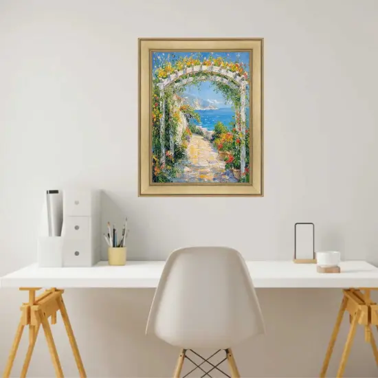 Modern Contemporary Champagne Gold Flat Picture Frame 12x18 frame {3}