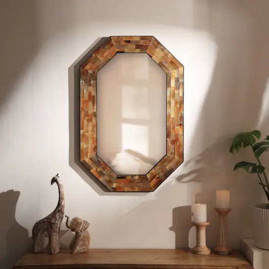 Decorative Wall Mirror with Frame &ndash; Stylish Home & Bathroom Accent Mirror {4}