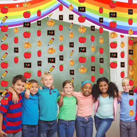 8.8ft Welcome Back to School Rainbow Ceiling Banner {4}