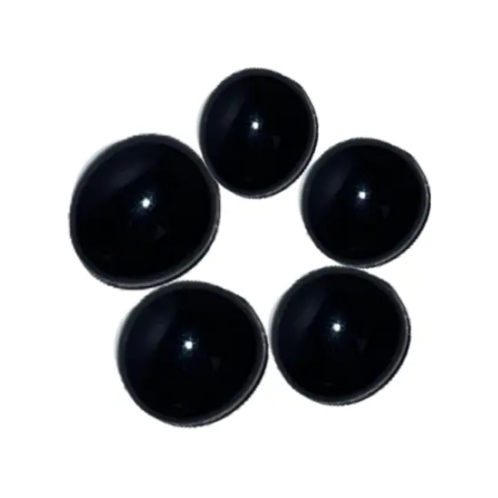 Black Glass Nuggets - 12oz Bag - Flat Glass Gems/Beads - Decorative Glass Stones - Great for Mosaics and Other Glass Projects {2}