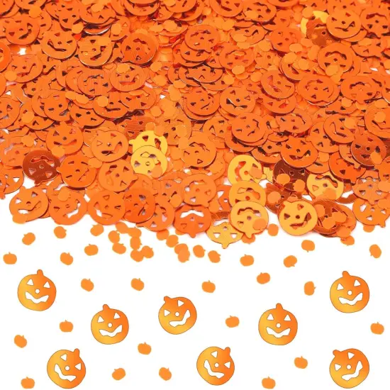 Halloween Glitter Confetti Table Decorations {1}