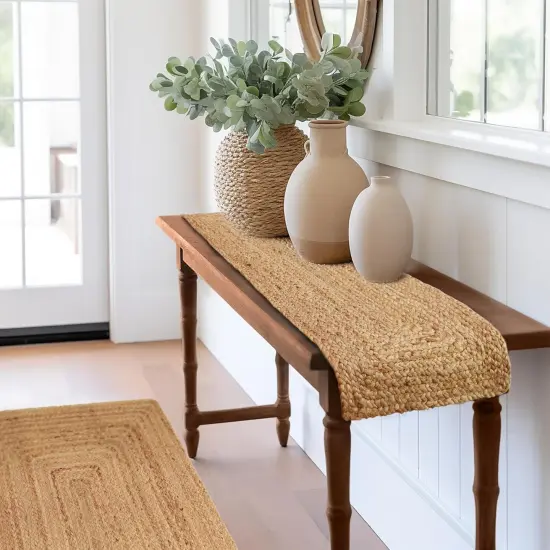 Jute Braided Table Runner - Rustic Farmhouse Table Runner-13 x 36 inches {3}